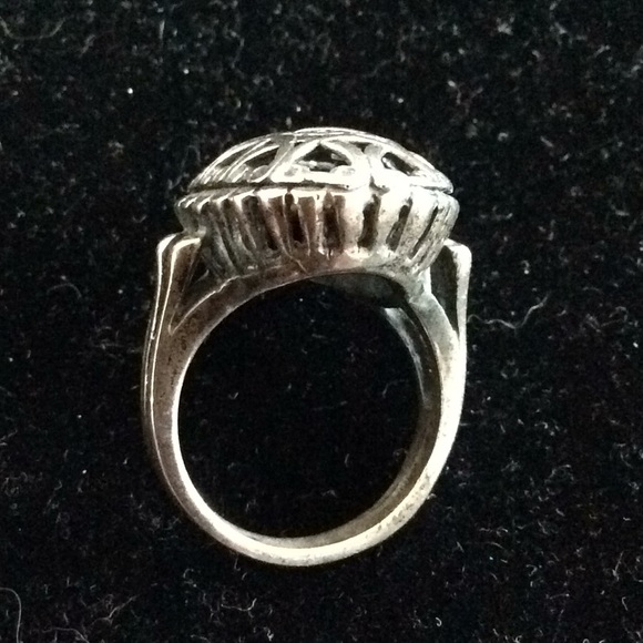 Filigree silver ring - Picture 4 of 6